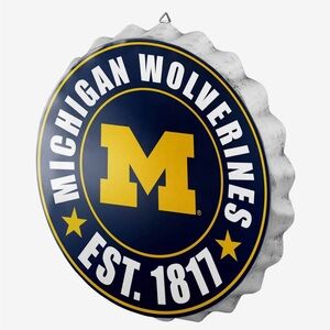 Michigan Wolverines Bottle Cap Wall Sign